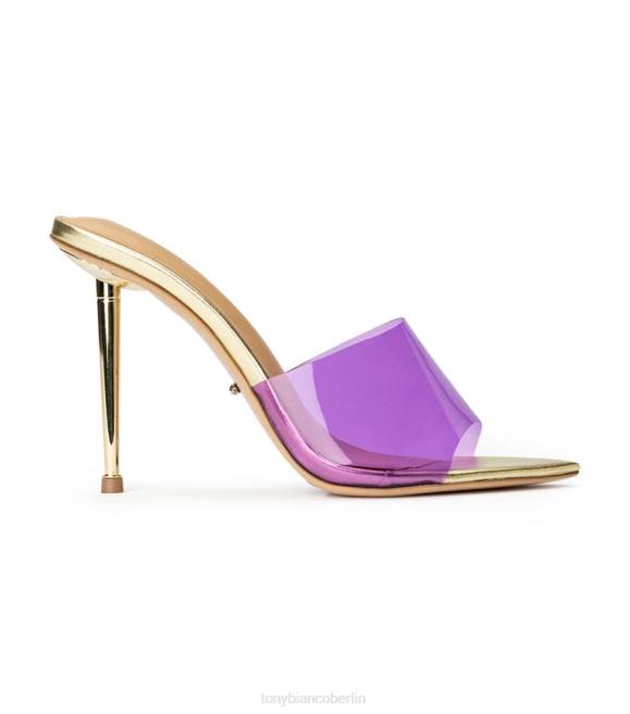 Stöckelschuhe| de Tony Bianco Frauen Mylo-Absätze lila Vinylit/Gold 4624206
